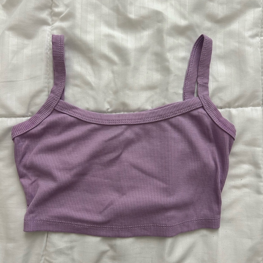 SHEIN lilac crop tank XXS